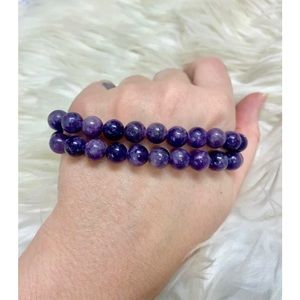 Gemmy Lepidolite bracelets